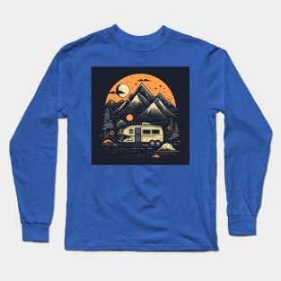 Van Life Glamping Digital Nomad Long Sleeve T-Shirt